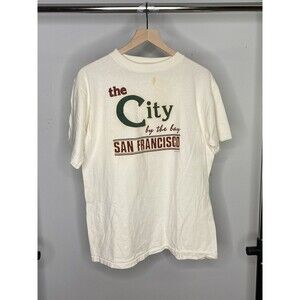 Vintage 1987 The City of San Francisco Bubble Print Graphic Tee Made In The USA